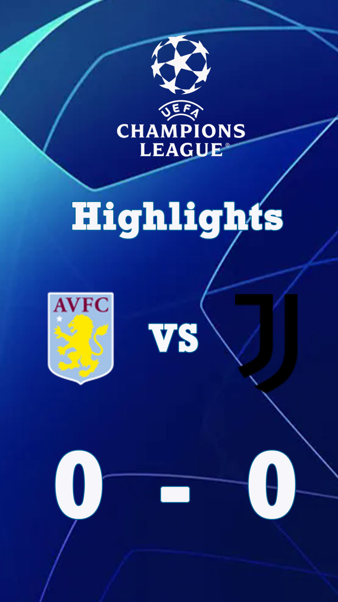 แอสตัน วิลล่า 0-0 ยูเวนตุส | ไฮไลต์ ยูฟ่า แชมเปี้ยนส์ ลีก 24/25